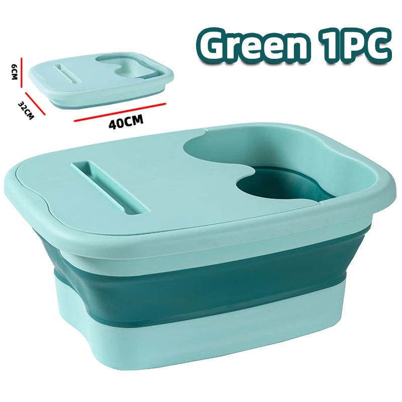 Foldable Footbath Massage Bucket Soaking Bucket Folding Basin Spa Foot Bath Bucket Household Sauna Bathtub Pedicure Bath Bathtub