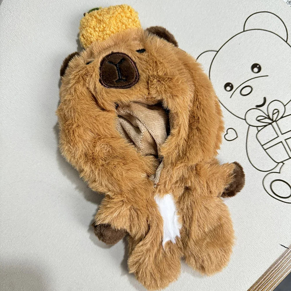 17cm Mini Plush Doll'S Clothes Outfit Accessories For Korea Kpop Exo Labubu Idol Dolls Kapibala onesie Clothing DIY Kid Gift