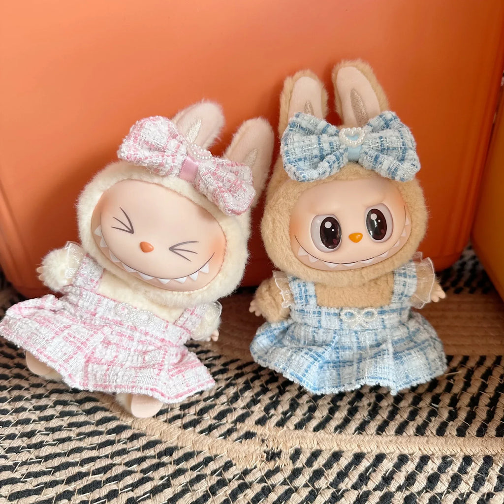 17cm Mini Plush Doll'S Clothes Outfit Accessories For Korea Kpop Exo Labubu Idol suit Clothing Gift，Only clothes and no dolls