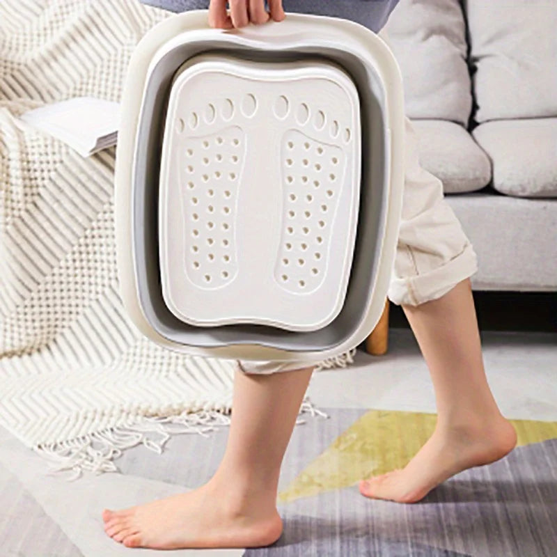 Footbath Massage Bucket Spa Foot Bath Bucket Household Soaking Bucket Folding Basin Sauna Bathtub Pedicure Foldable Bath Bathtub