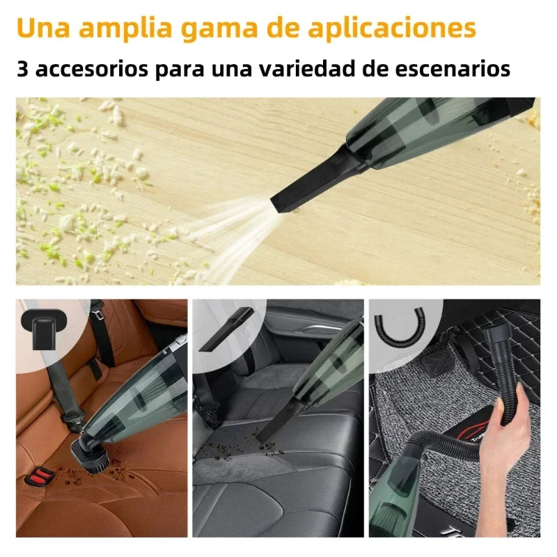 Wireless Car Vacuum Cleaner High Power Quick Charge Portable Handheld Small Vacuum Cleaner Dry Wet Cleaning Vehicle Accessories