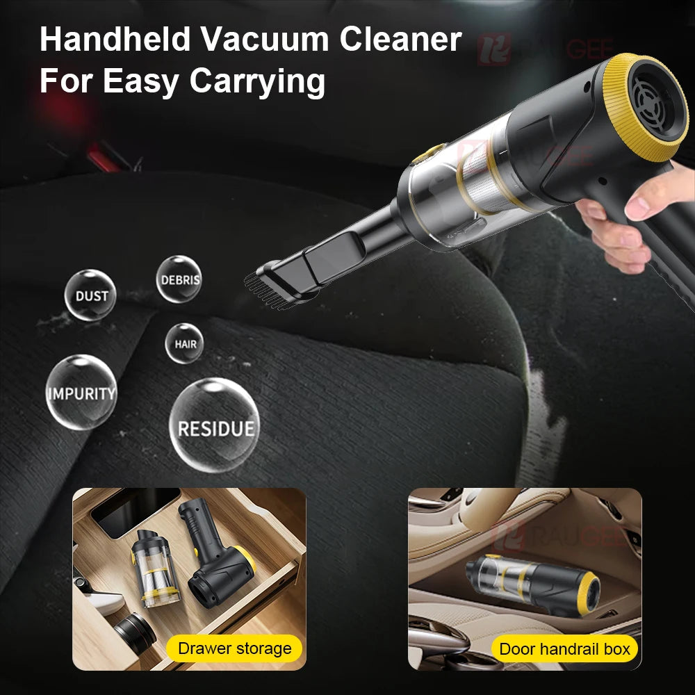 Car Vacuum Cleaner Portable Wireless Vacuum Cleaner 12000PA High Power Mini Handheld Vacuum Cleaner Powerful Blower for Car Home