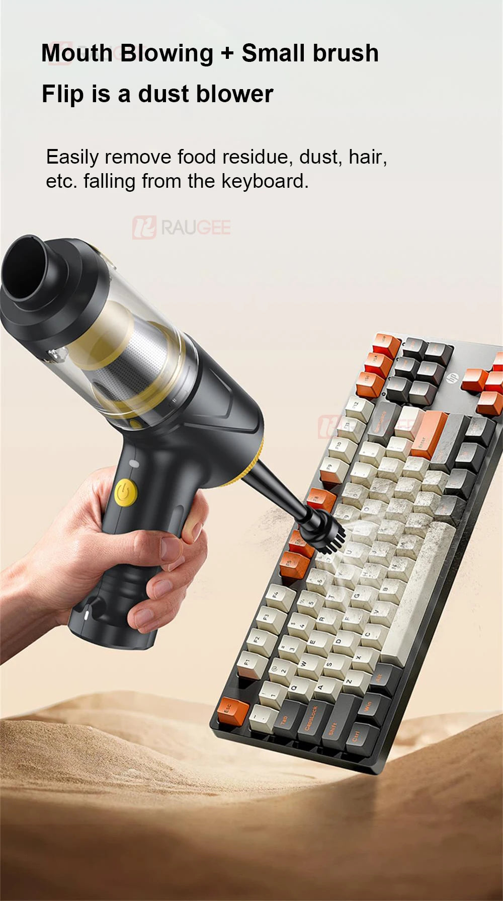 Car Vacuum Cleaner Portable Wireless Vacuum Cleaner 12000PA High Power Mini Handheld Vacuum Cleaner Powerful Blower for Car Home