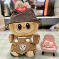 17cm Mini Plush Doll'S Clothes Outfit Accessories For Korea Kpop Exo Labubu Idol overalls pants set Macaron doll Clothing Gift