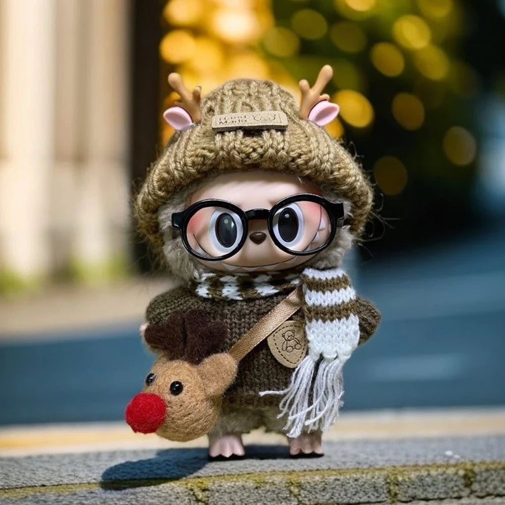 17cm Mini Plush Doll'S Clothes Outfit Accessories For Doll's V1 V2 Sweater Headband Set Clothing Gift,DIY Mini Clothes Dress
