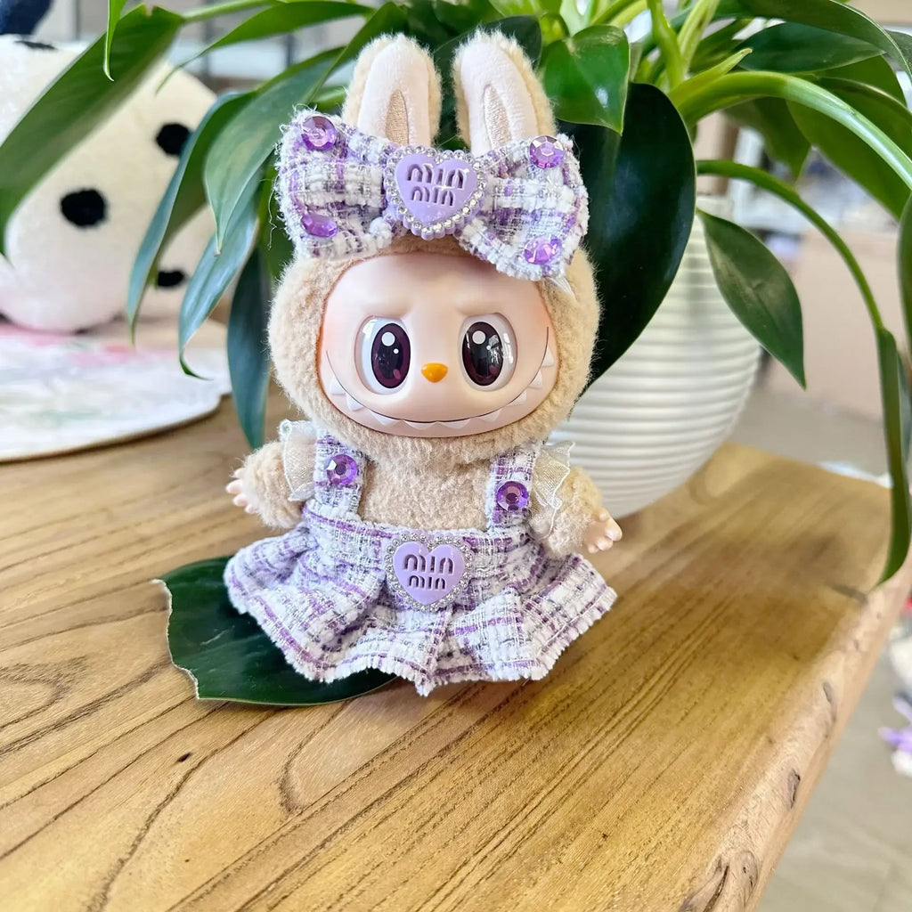 17cm Mini Plush Doll'S Clothes Outfit Accessories For Korea Kpop Exo Labubu Idol suit Clothing Gift，Only clothes and no dolls