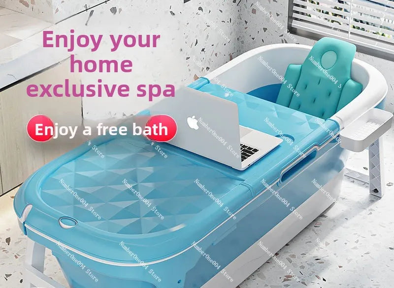 Bath Bucket Adult Foldable Bathtub Adult Bath Basin Whole Body Sweat Thickened Large Sitting and Lying Down Household Artifact