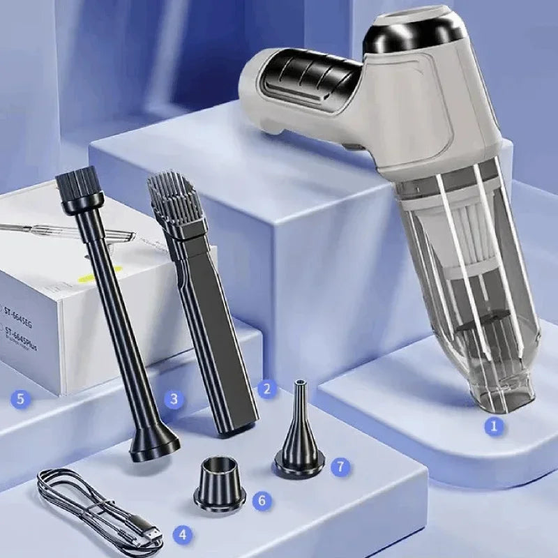 Car Vacuum Cleaner Wireless Portable Vacuum Cleaner 95000PA Strong Suction Handheld Mini Cleaner High Power Blower for Car Home